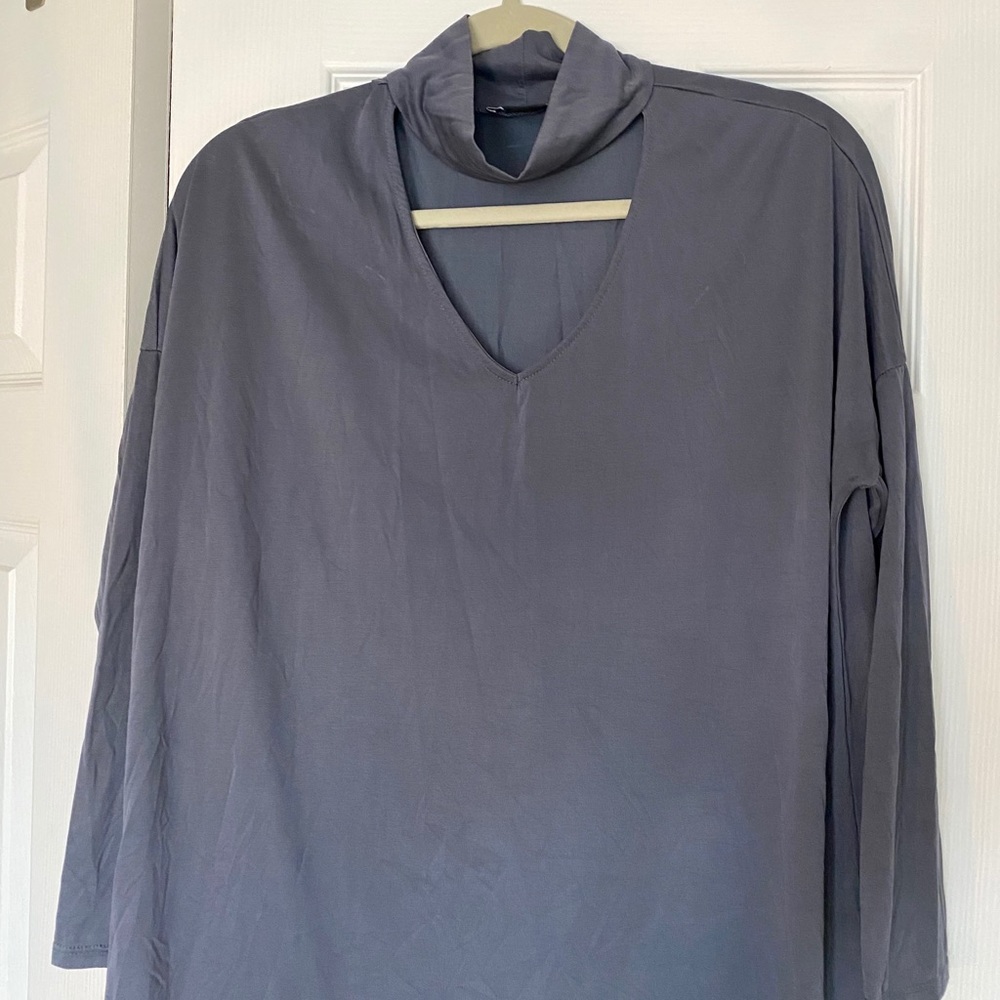 Long sleeve cutout top